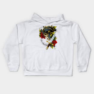 Warrior Skull and Sword Kids Hoodie